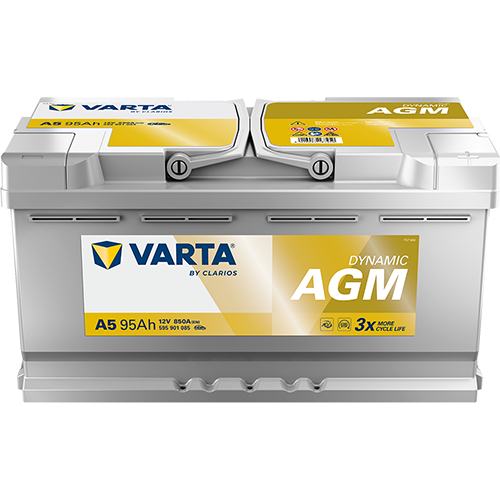 A5 12 V 95AH 850A(EN) VARTA AGM START-STOP AKÜ EXTREME CCA BATTERY GERMANY TECH L5